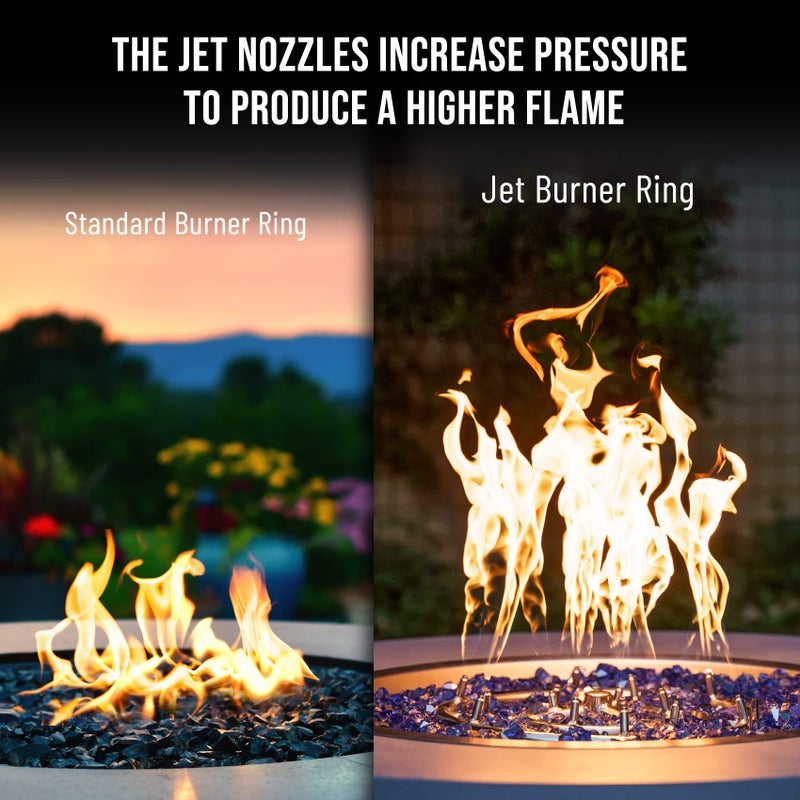 Skyflame 30-Inch Round Stainless Steel Fire Pit Jet Burner Ring, High Flame - Image 3